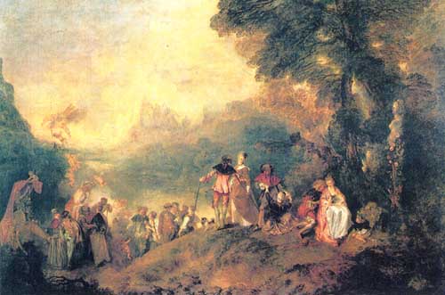 Le célèbre tableau de Watteau