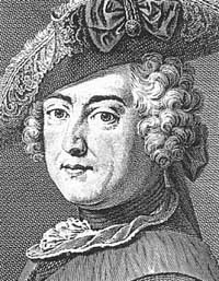 Frédéric II, Gravure de Wiille, 
