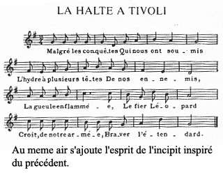 La halte à Tivoli, cliquez pour écouter